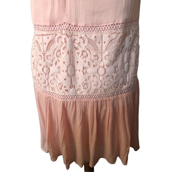 Gianni Bini Blush Pink Halter Strapless Lace Overlay Dress - Size XS - Picture 6 of 14